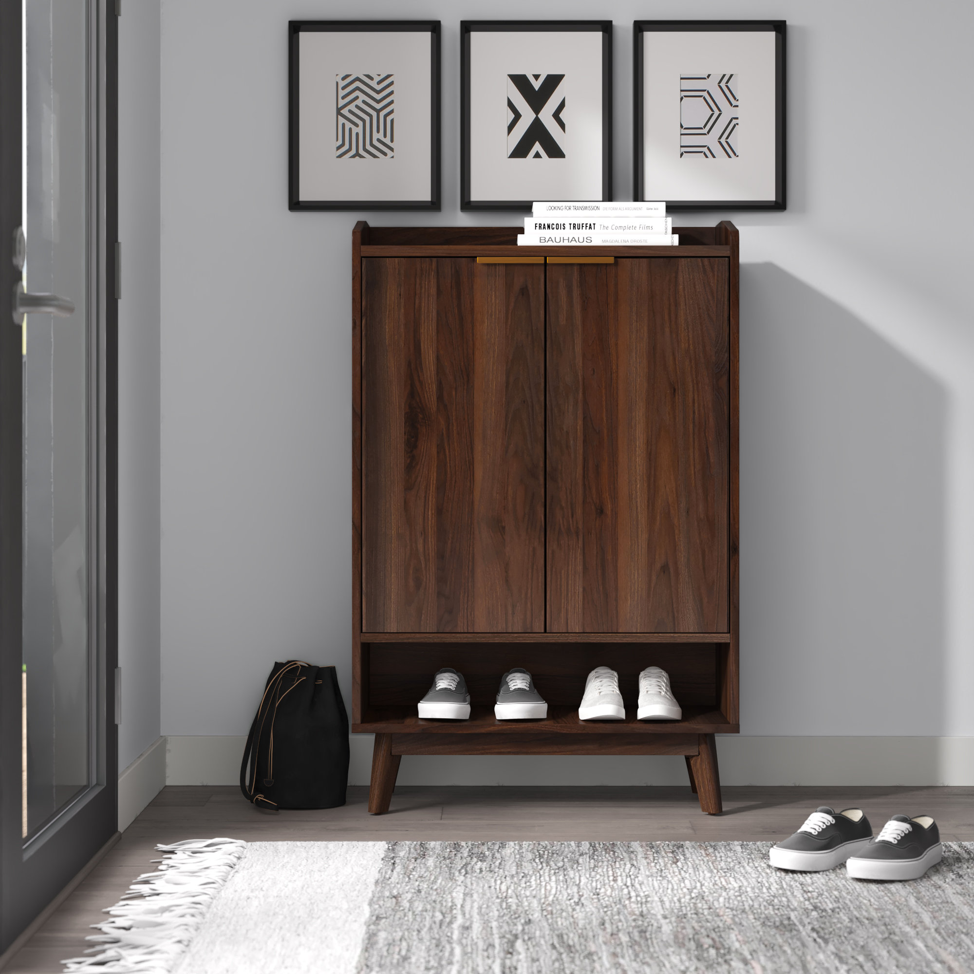 Mercury Row® Zack 20 Pair Shoe Storage Cabinet & Reviews | Wayfair